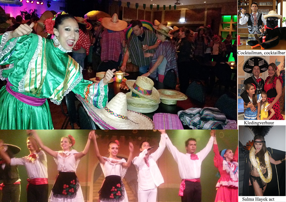 Mexicaanse muziek gekleed in Ponchis en grote Sombreros